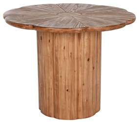Τραπεζαρία Home ESPRIT Φυσικό Ξύλο 100 x 100 x 77 cm