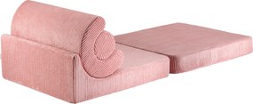 Πολυθρονα Flipster Υφασμα Κοτλε Ροζ