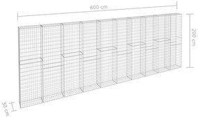 ΣΥΡΜΑΤΟΚΙΒΩΤΙΟ ΤΟΙΧΟΣ 600X30X200 ΕΚ. ΓΑΛΒΑΝ.ΧΑΛΥΒΑΣ + ΚΑΛΥΜΜΑΤΑ 144915