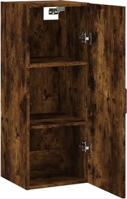 vidaXL Ντουλάπι Τοίχου Καπνιστή Δρυς 34,5 x 34 x 90 εκ.
