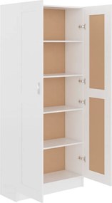 vidaXL Βιβλιοθήκη Λευκή 82,5 x 30,5 x 185,5 εκ. Επεξ. Ξύλο
