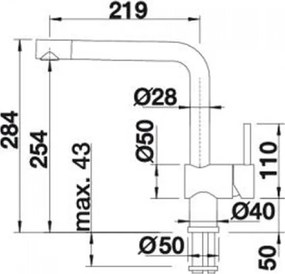 Blanco Linus-F - Μπαταρία Κουζίνας Παραθύρου