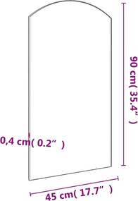vidaXL Καθρέφτης 90 x 45 εκ. Γυάλινος