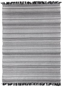 Χαλί All Season (133x190) Royal Carpet Urban Cotton Kilim Samaira Black/White