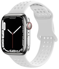 Watchband Hoco WA08 Flexible Honeycomb 38/40/41mm για Apple Watch 1/2/3/4/5/6/7/8/SE Λευκό Silicon Band
