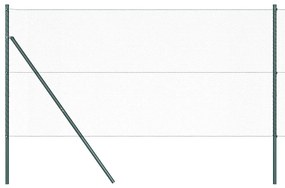 vidaXL Έξιγωνο Φράκτη Γκρίζος 1.4x50 μ Χάλυβας