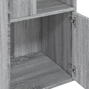 vidaXL Βιβλιοθήκη Γκρι Sonoma 40x36x189 εκ. από Επεξεργ. Ξύλο