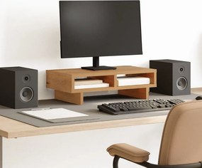 vidaXL Βάση Οθόνης Αρτισιανή Δρυς 50x27x15 εκ. από Επεξ. Ξύλο
