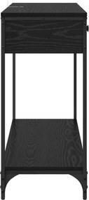 vidaXL Τραπέζι κονσόλας Μαύρη Οξυά 100 x 34,5 x 75 εκ.