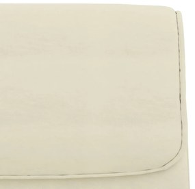 vidaXL Πάγκος Κρεμ 100 x 64 x 80 εκ. από Συνθετικό Δέρμα