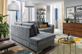 Γωνιακός καναπές Parma-Αριστερή-Gkri Skouro