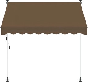 vidaXL Χειροκίνητη Ανακλινόμενη Σκίαση Taupe 300 cm