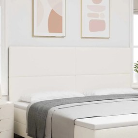 vidaXL Κεφαλάρι Κρεμ 200 cm Υφασμάτινο Κορντουρά