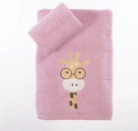 Πετσέτες Παιδικές Roller Friends (Σετ 2τμχ) Mauve Nef-Nef Homeware Σετ Πετσέτες 70x140cm 100% Βαμβάκι