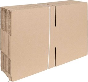 vidaXL Πτυσσόμενο Κουτί 50 pcs Φυσικό 30 x 30 x 15 cm Χαρτόνι