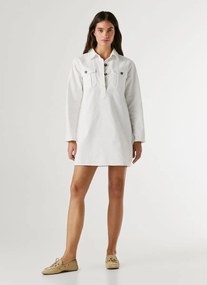 Κοντό φόρεμα από ντένιμ με μακριά μανίκια