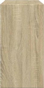 vidaXL Ντουλάπι Νιπτήρα Sonoma Δρυς 63x29x55 εκ. Επεξεργασμένο Ξύλο