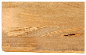 Επιφάνεια Τραπεζιού 40x20x3,8 εκ. Live Edge Μασίφ Ξύλο Μάνγκο