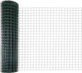 vidaXL Φράχτης Εuro Πράσινο 1 x 10 m Σίδηρος με επικάλυψη PVC