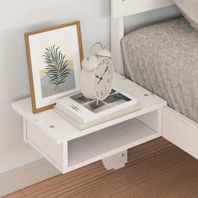 vidaXL Σκελετός Κρεβατιού Λευκό 75 x 190 cm Στερεά ξυλεία πεύκου