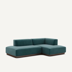 Γωνιακός δεξιός καναπές με βελούδινη ταπετσαρία, Jacopo