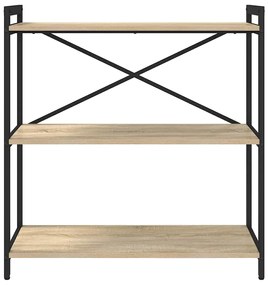 vidaXL Βιβλιοθήκη Sonoma Δρυς 80 x 30 x 83 εκ Επεξεργασμένο ξύλο
