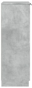 vidaXL Παπουτσοθήκη Γκρι Σκυροδέματος 59x35x100,5 εκ. Επεξεργασμένο Ξύλο