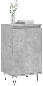 vidaXL Ντουλάπια 2 τεμ. Γκρι Σκυροδ. 40x35x70 εκ. Επεξεργασμένο Ξύλο