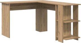 vidaXL Γωνιακό γραφείο Artisan Oak Επεξεργασμένο ξύλο