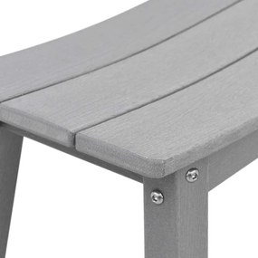 vidaXL Σετ Μπαρ Κήπου 4 pcs Ανοιχτό γκρι HDPE