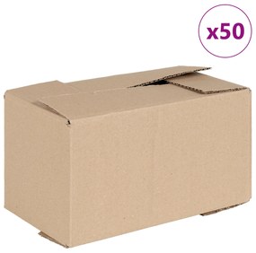 vidaXL κουτί πτυσσόμενο  50 τμχ 24x13x13 cm Χαρτόνι