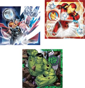 Clementoni Παιδικό Παζλ Super Color Marvel Avengers 3x48 τμχ