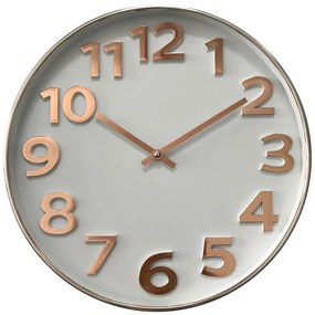 Ρολόι Τοίχου ArteLibre Ροζ/Χρυσό Πλαστικό Φ36x4.2cm