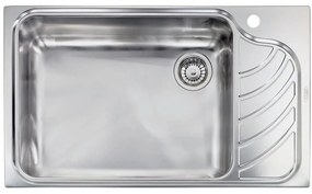 Sanitec Stainless Steel Sinks 11753 Ανοξείδωτος Νεροχύτης 80cm με ποδιά δεξιά