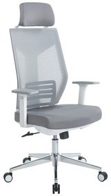 Καρέκλα γραφείου διευθυντή Commend pakoworld λευκό - γκρι