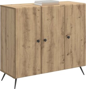 vidaXL Πλαϊνό γραφείο Artisan Δρυς 89 x 34,5 x 80 εκ