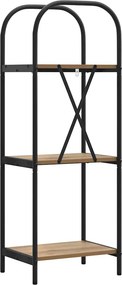 vidaXL Ράφι Βιβλίων 3 επιπέδων 40 x 30 x 109 εκ Επεξεργασμένο ξύλο