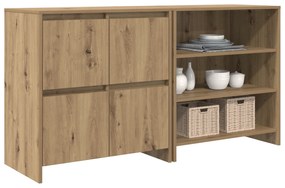 vidaXL Παραδοσιακά Πλευρικά Έπιπλα 2 pcs artisan δρυς 70 x 41 x 75 εκ.