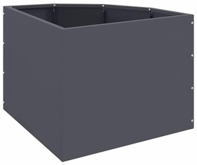vidaXL Γωνιακό Ροδόδεντρο Ανθρακί 45 x 45 x 35 cm Ατσάλι