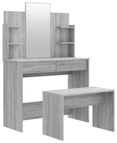 vidaXL Μπουντουάρ Σετ Sonoma Δρυς 96x40x142 εκ.