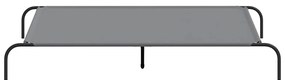 vidaXL Ανυψωμένο κρεβάτι σκύλου γκρι 150x90x20 cm ύφασμα Οξφόρδης