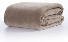 Κουβέρτα Fleece Υπέρδιπλη Cosy Beige 220x240 - Nef Nef