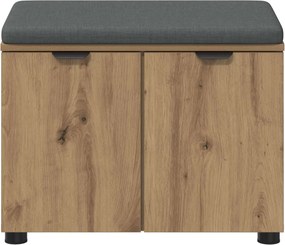 vidaXL Παγκάκι Χαλωρίου Τεχνίτικη Δρυς 60 x 38 x 46 εκ