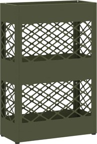 vidaXL Σχέδιο &amp; βάση αποθήκευσης Λαδί 28 x 12 x 41 εκ Ατσάλι