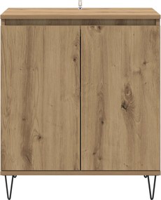 vidaXL Πλαϊνό γραφείο Artisan Oak 60 x 35 x 70 cm Επεξεργασμένο Ξύλο