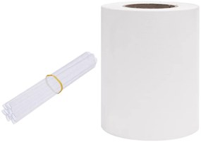 vidaXL Περίφραξη Προστατευτική Λευκή 35 x 0,19 μ. από PVC