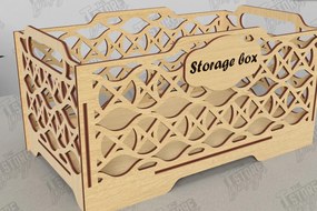 Σετ των 2 Intra απο ξύλο plywood 3mm-4mm πάχος – Ξύλινο κουτί αποθήκευσης | Κουτί δώρου |Οργάνωση Δίασταση  20x20 cm INTRAFABR-118678590