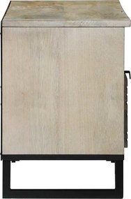 vidaXL Μονάδες TV 105 x 33 x 46 εκ. Λευκό Επεξεργασμένο Ξύλο