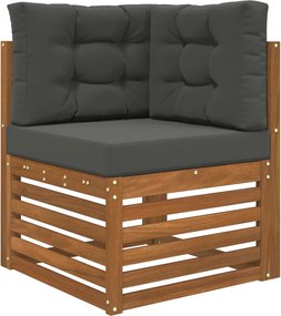 vidaXL Μαξιλάρι Καναπέ Εξωτερικού Χώρου 3 pcs Ανθρακί Πολυεστέρας