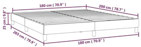 Σκελετός Κρεβατιού Χωρίς Στρώμα Πράσινο 180x200 εκ. Υφασμάτινο - Πράσινο